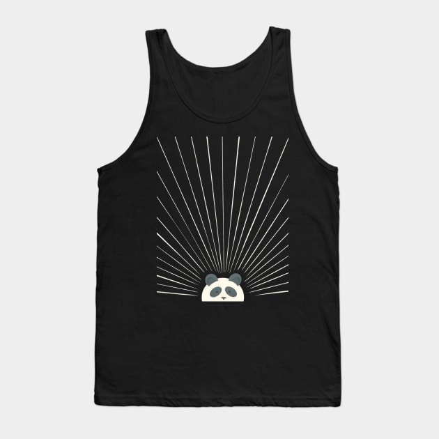 Good Morning Sun - Panda Tank Top by Chewbarber